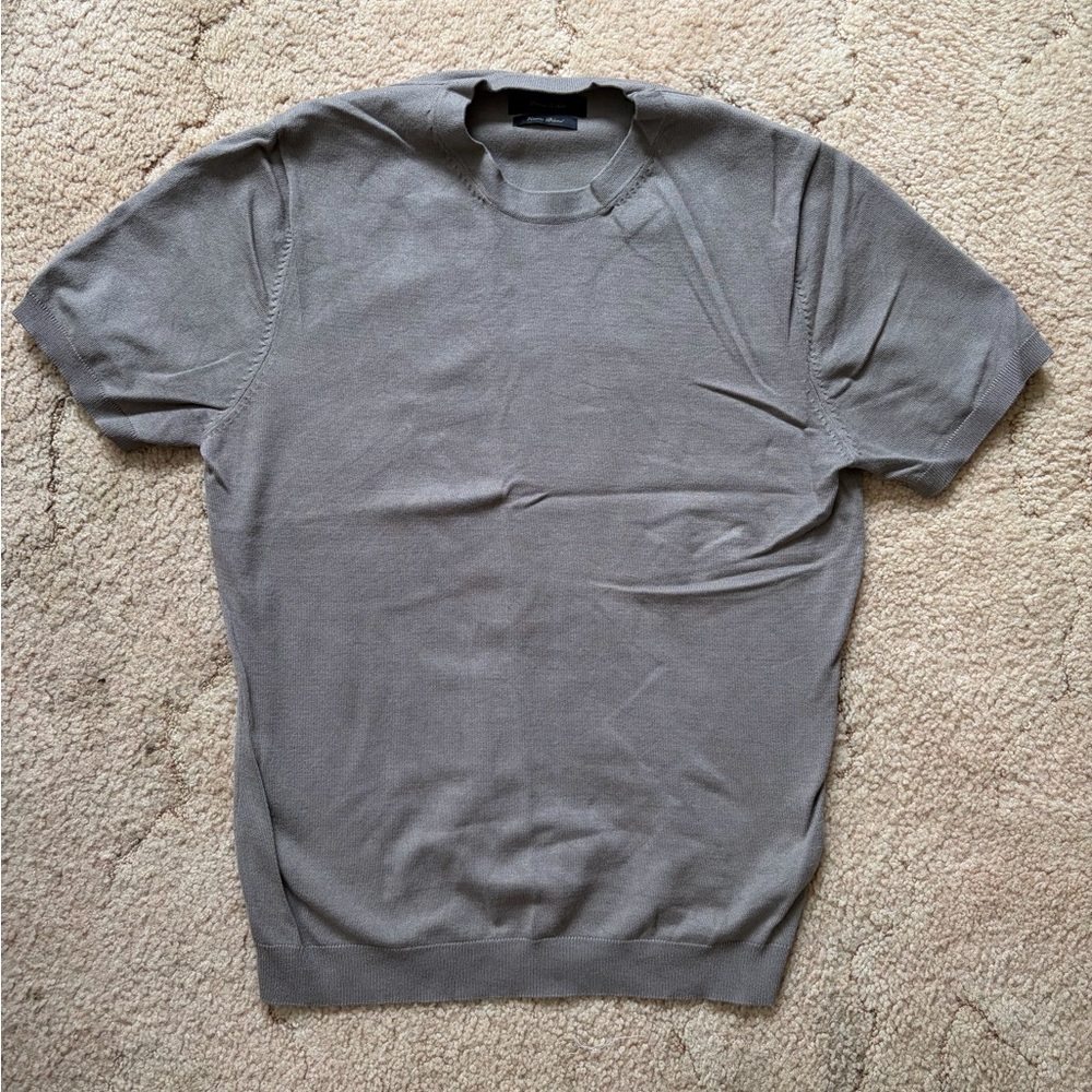 Men's Small Porter & Ash Gray Short Sleeve Shirt